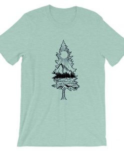 Tree Tee blue sea t shirts