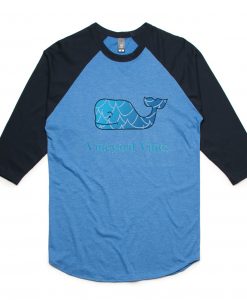 Vineyard Vines blue black sleeve raglan t shirts