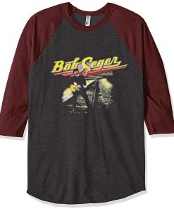 Vintage 90s Bob Seger Silver Bullet Black Brown Sleeves Ragalan Tshirts