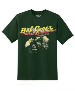 Vintage 90s Bob Seger Silver Bullet Green T Shirt