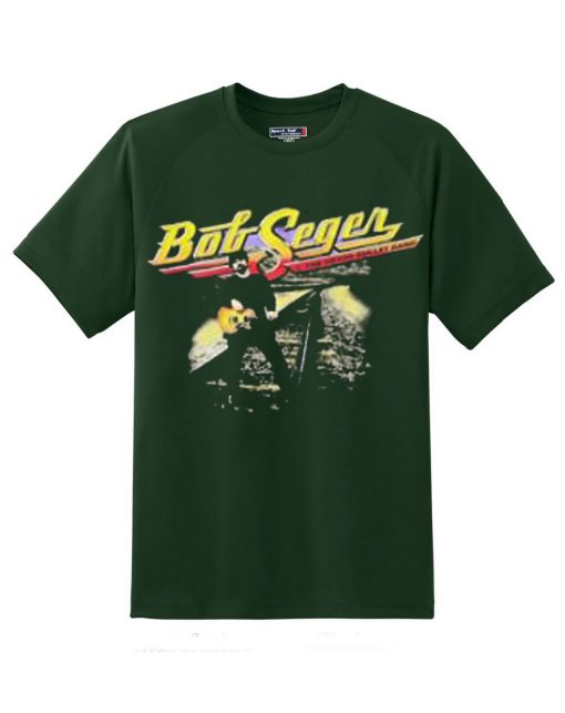 Vintage 90s Bob Seger Silver Bullet Green T Shirt