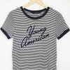 Young American Zebra Ringer Woman Tees