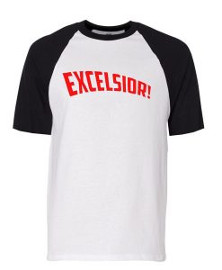 excelsior white black sleeves baseball t shirts