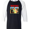 nsync retro grey asphlat white sleeves raglan t shirts