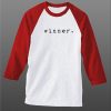 winner white red sleeve raglan t shirt