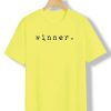 winner yellow t shirts