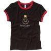 Be Light Black Red Ringer Tshirts