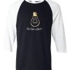 Be Light Black White Sleeves Raglan T shirts