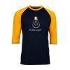 Be Light Black Yellow Sleeves Raglan T shirts