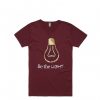 Be Light Maroon Tshirt