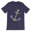 Captain Christmas Anchor Purple Tees