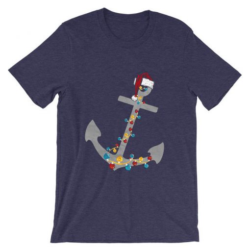 Captain Christmas Anchor Purple Tees