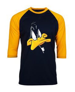 Darkwing Duck Black Yellow Sleeves Raglan Tshirts