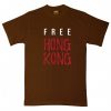 Free Hong Kong Brown Tshirts