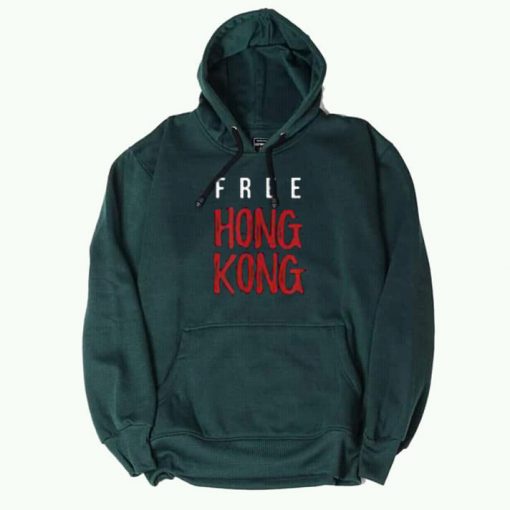 Free Hong Kong Green Hoodie