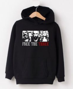 Free the Three Black Hoodie