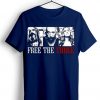 Free the Three Blue Navy Tshirts