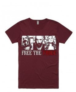 Free the Three Maroon T Shirt