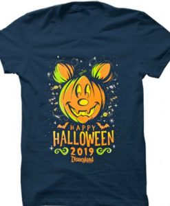 Happy Halloween Disney 2019 Blue Navy T shirts