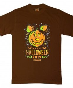 Happy Halloween Disney 2019 Brown T shirts