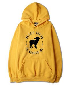 He Left The 99 To Rescue Me Yellow Hoodie