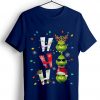 Ho Ho Ho Merry The Grinch Christmas Blue Navy Tshirts