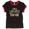 Jonas Brothers i’m a sucker for you Black Red Ringer WomanTees