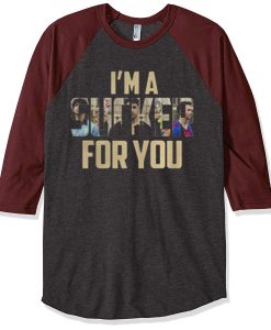 Jonas Brothers i’m a sucker for you Grey Brown Sleeves Raglan T shirts
