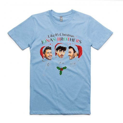 Like It's Christmas Jonas Brothers Blue Sky Tshirts