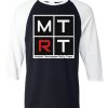 MTRT Black White Sleeves Raglan T shirts