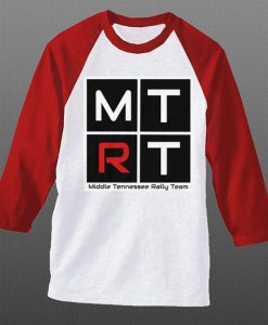 MTRT White Red Sleeves Raglan T shirts