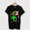 The Grinch Hold Weed Black Tshirts