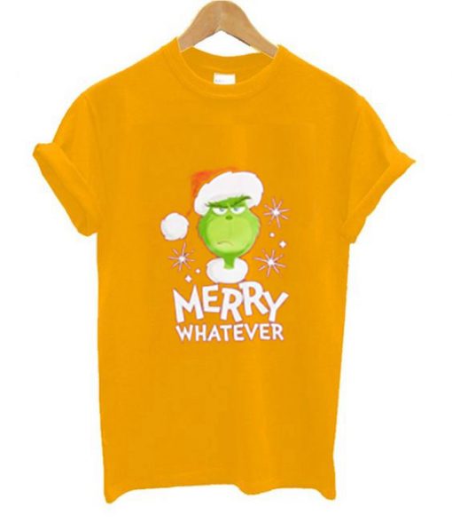 The Grinch Marry Whatever Yellow Tshirts