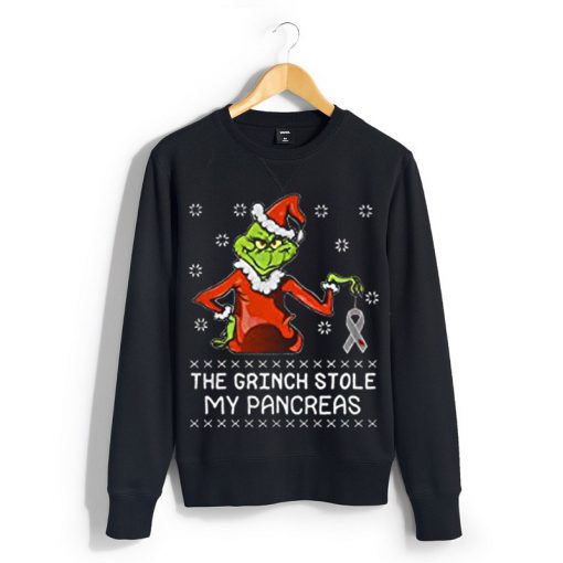 The Grinch Stole My Pancreas Black Sweatshirts