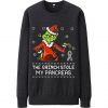 The Grinch Stole My Pancreas Grey Asphalt Sweatshirts