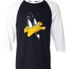 Darkwing Duck Black White Sleeves Raglan Tshirts
