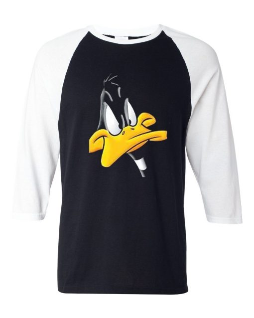 Darkwing Duck Black White Sleeves Raglan Tshirts