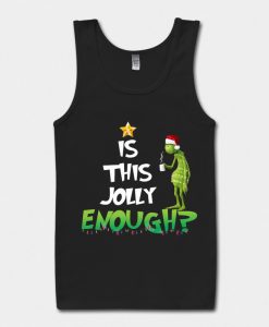 Is This Jolly Enough Black Tank Top