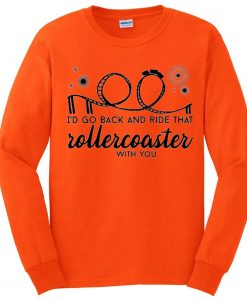 Jonas Brothers Roller Coaster Orange Sweatshirts