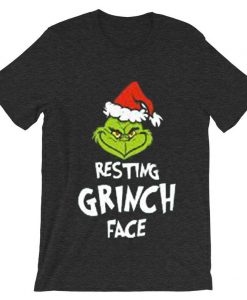 Resting Grinch Face Grey Asphalt Tshirts