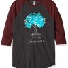 PCOS Awareness Grey Brown Sleeves RaglanT-Shirt