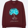 PCOS Awareness Maroon Sweatshirts