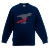 T-rex Female Eclectus Blue Navy Sweatshirts