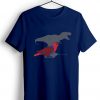 T-rex Female Eclectus Blue Navy Tshirts