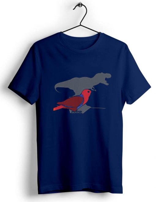 T-rex Female Eclectus Blue Navy Tshirts