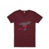 T-rex Female Eclectus Maroon Tshirts