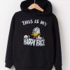 Donald Duck This Is My Happy Face Black Hoodie