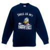 Donald Duck This Is My Happy Face Blue Navy Sweatshirts