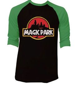 New Design Magic Park Potterhead Black Green Raglan Tshirts