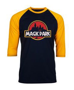 New Design Magic Park Potterhead Black Yellow Raglan Tshirts